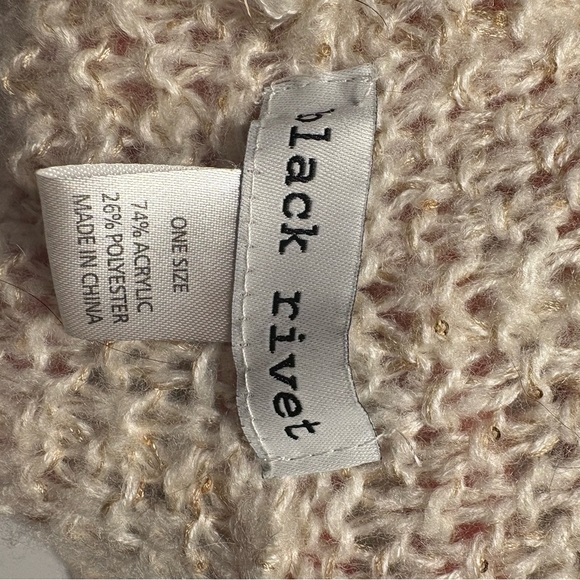 Charming Charlie Scarf Set - Blue, Cream, Gray - Picture 12 of 12